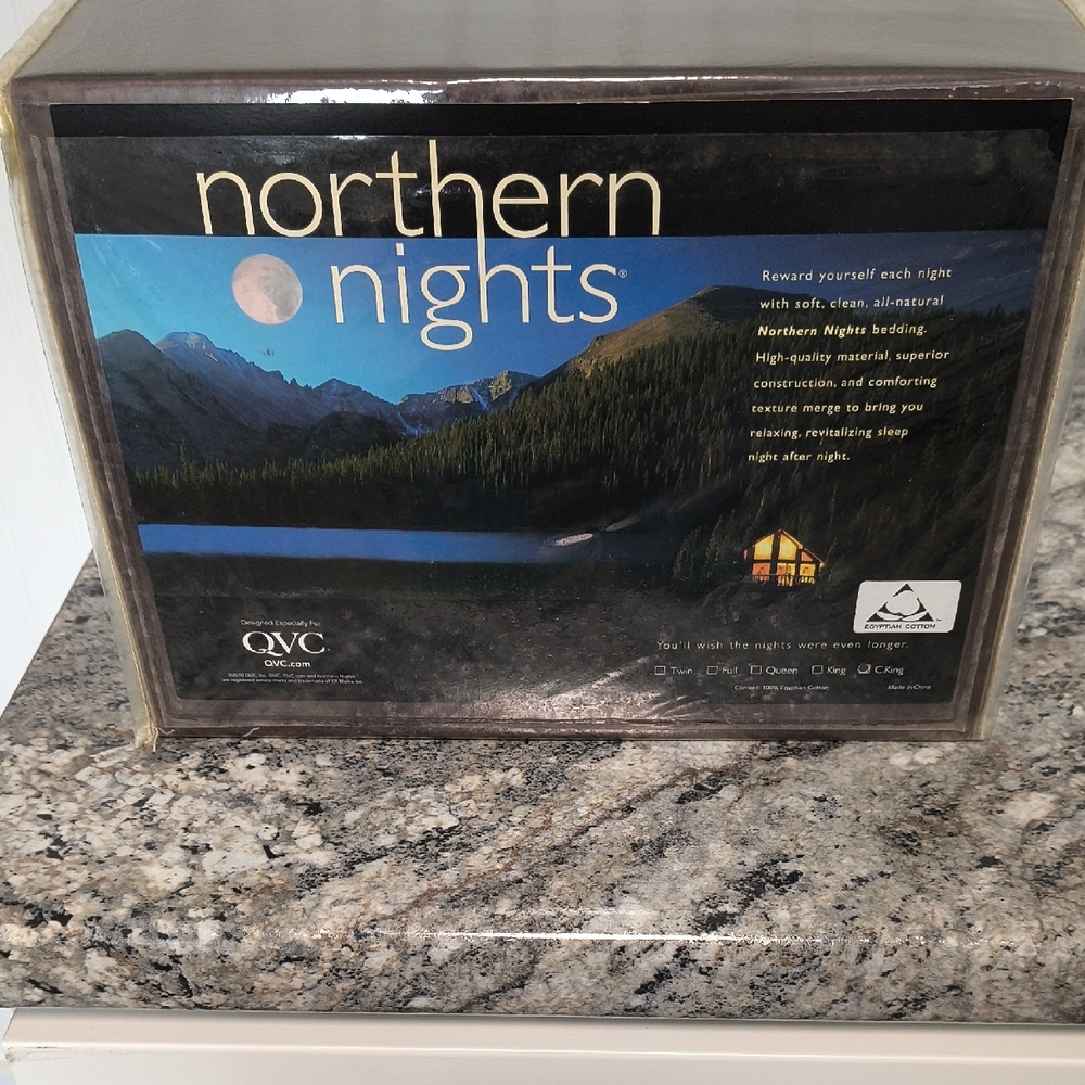 California King Size Northern Nights Sheet Set NIP